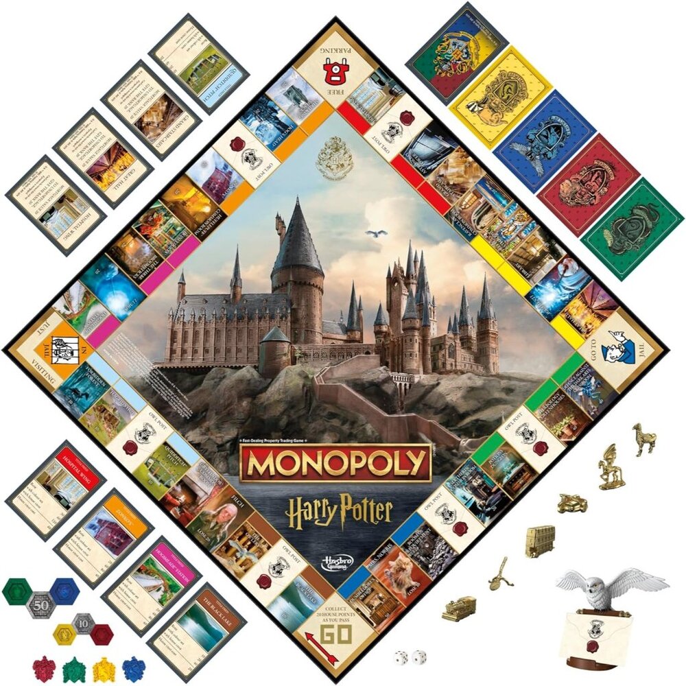 Monopoly HARRY POTTER Edition Board Game a Magical Adventure at Hogwarts - Picture 6 of 12